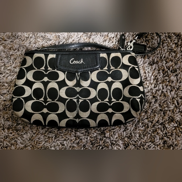 Coach Bags Coach Signature Sateen Large Wristlet Poshmark